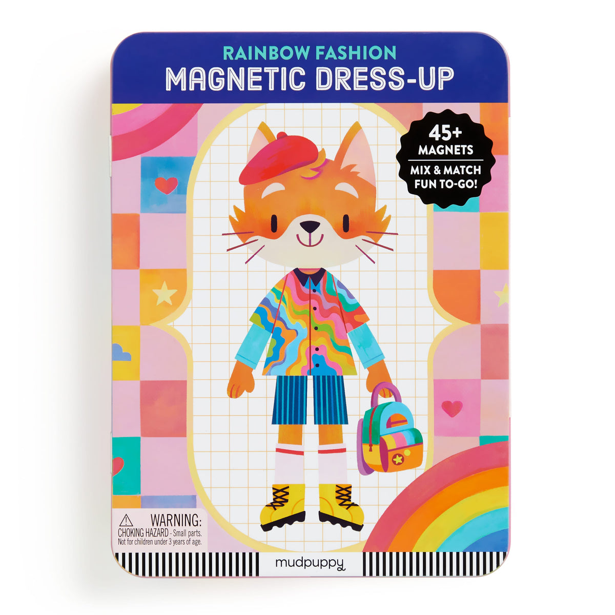 Rainbow Fashion Magnetic Play Set Mudpuppy