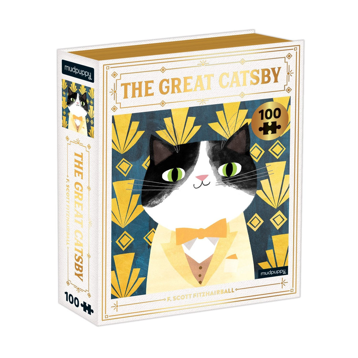 The Great Catsby Bookish Cats 100 Piece Puzzle - Mudpuppy