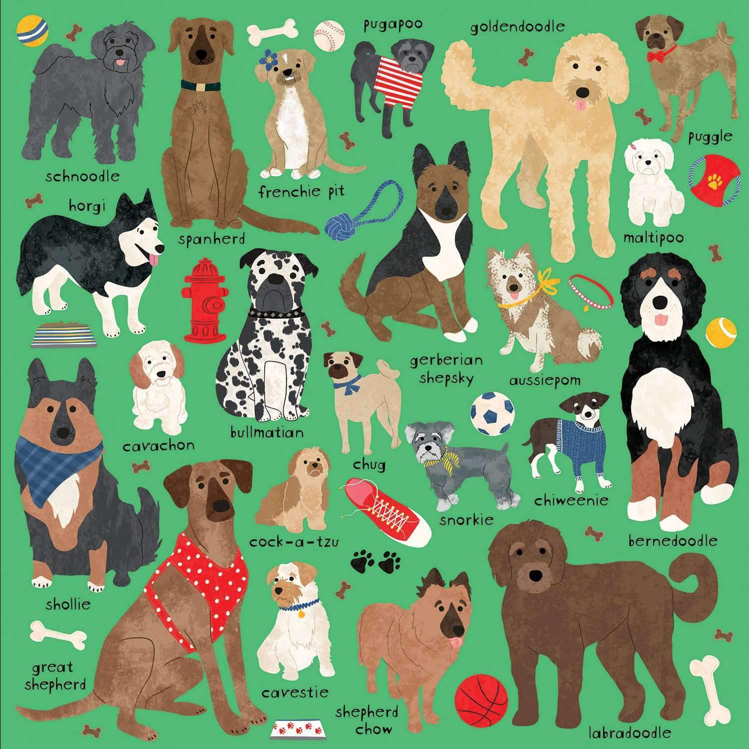 Puzzle Dog Breeds, 500 pieces