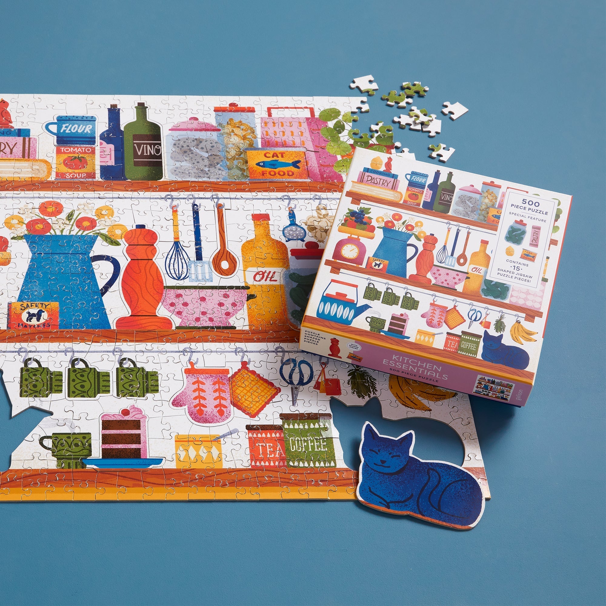 Kitchen Essentials 500 Piece Puzzle with Shaped Pieces – Mudpuppy